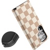 image:imageCasely Galaxy S24 Ultra Case  Ride The Wave  Pastel Rainbow Lined  Essential Slim DualLayer Protective DesignFit Check  Neutral Checkerboard