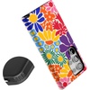 image:imageCasely Galaxy S24 Ultra Case  Ride The Wave  Pastel Rainbow Lined  Essential Slim DualLayer Protective DesignFlower Patch  MultiColor Floral