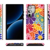 image:imageCasely Galaxy S24 Ultra Case  Ride The Wave  Pastel Rainbow Lined  Essential Slim DualLayer Protective DesignFlower Patch  MultiColor Floral