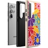 image:imageCasely Galaxy S24 Ultra Case  Ride The Wave  Pastel Rainbow Lined  Essential Slim DualLayer Protective DesignFlower Patch  MultiColor Floral