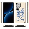 image:imageCasely Galaxy S24 Ultra Case  Ride The Wave  Pastel Rainbow Lined  Essential Slim DualLayer Protective DesignHeartstrings  Blue Bow