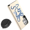 image:imageCasely Galaxy S24 Ultra Case  Ride The Wave  Pastel Rainbow Lined  Essential Slim DualLayer Protective DesignHeartstrings  Blue Bow