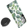 image:imageCasely Galaxy S24 Ultra Case  Ride The Wave  Pastel Rainbow Lined  Essential Slim DualLayer Protective DesignLeaf Me Alone  Green Floral Print