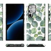 image:imageCasely Galaxy S24 Ultra Case  Ride The Wave  Pastel Rainbow Lined  Essential Slim DualLayer Protective DesignLeaf Me Alone  Green Floral Print