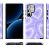 image:imageCasely Galaxy S24 Ultra Case  Ride The Wave  Pastel Rainbow Lined  Essential Slim DualLayer Protective DesignLove Song  Lavender Heart
