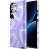 image:imageCasely Galaxy S24 Ultra Case  Ride The Wave  Pastel Rainbow Lined  Essential Slim DualLayer Protective DesignLove Song  Lavender Heart