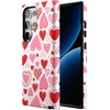 image:imageCasely Galaxy S24 Ultra Case  Ride The Wave  Pastel Rainbow Lined  Essential Slim DualLayer Protective DesignLove Struck  Heart Stickers