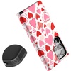 image:imageCasely Galaxy S24 Ultra Case  Ride The Wave  Pastel Rainbow Lined  Essential Slim DualLayer Protective DesignLove Struck  Heart Stickers