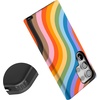image:imageCasely Galaxy S24 Ultra Case  Ride The Wave  Pastel Rainbow Lined  Essential Slim DualLayer Protective DesignLove for All  Rainbow Pride