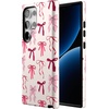 image:imageCasely Galaxy S24 Ultra Case  Ride The Wave  Pastel Rainbow Lined  Essential Slim DualLayer Protective DesignLover Girlie  Pink Bows