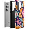 image:imageCasely Galaxy S24 Ultra Case  Ride The Wave  Pastel Rainbow Lined  Essential Slim DualLayer Protective DesignMidnight Color Splash  Abstract Retro