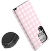 image:imageCasely Galaxy S24 Ultra Case  Ride The Wave  Pastel Rainbow Lined  Essential Slim DualLayer Protective DesignPink Plaid  Sunday Best