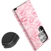 image:imageCasely Galaxy S24 Ultra Case  Ride The Wave  Pastel Rainbow Lined  Essential Slim DualLayer Protective DesignSealed with a Kiss  Pink Lipstick