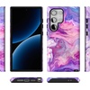 image:imageCasely Galaxy S24 Ultra Case  Ride The Wave  Pastel Rainbow Lined  Essential Slim DualLayer Protective DesignTie Dying Over You  Purple Marble