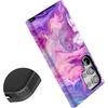 image:imageCasely Galaxy S24 Ultra Case  Ride The Wave  Pastel Rainbow Lined  Essential Slim DualLayer Protective DesignTie Dying Over You  Purple Marble