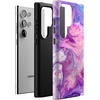 image:imageCasely Galaxy S24 Ultra Case  Ride The Wave  Pastel Rainbow Lined  Essential Slim DualLayer Protective DesignTie Dying Over You  Purple Marble