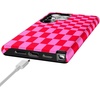 image:imageCasely Galaxy S24 Ultra Case  Ride The Wave  Pastel Rainbow Lined  Essential Slim DualLayer Protective DesignVibe Check  Pink Checkerboard