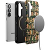 image:imageCasely Galaxy S25 Case  Pura Vida  Coastal Checkers  Bold Protective Design  Compatible with MagSafeBook Nook  Floral Library
