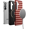 image:imageCasely Galaxy S25 Case  Pura Vida  Coastal Checkers  Bold Protective Design  Compatible with MagSafeChecked Twice  Red Plaid