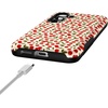 image:imageCasely Galaxy S25 Case  Pura Vida  Coastal Checkers  Bold Protective Design  Compatible with MagSafeCherry on Top  Red Cherries
