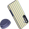 image:imageCasely Galaxy S25 Case  Pura Vida  Coastal Checkers  Bold Protective Design  Compatible with MagSafeCoastline Stripes  Blue  Yellow