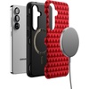 image:imageCasely Galaxy S25 Case  Pura Vida  Coastal Checkers  Bold Protective Design  Compatible with MagSafeCrazy in Love  Red Hearts