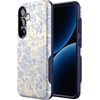 image:imageCasely Galaxy S25 Case  Pura Vida  Coastal Checkers  Bold Protective Design  Compatible with MagSafeCupids Canvas  Periwinkle Floral