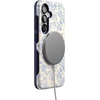 image:imageCasely Galaxy S25 Case  Pura Vida  Coastal Checkers  Bold Protective Design  Compatible with MagSafeCupids Canvas  Periwinkle Floral