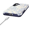 image:imageCasely Galaxy S25 Case  Pura Vida  Coastal Checkers  Bold Protective Design  Compatible with MagSafeCupids Canvas  Periwinkle Floral