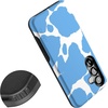 image:imageCasely Galaxy S25 Case  Pura Vida  Coastal Checkers  Bold Protective Design  Compatible with MagSafeCurrent MOOd  Light Blue Cow Print