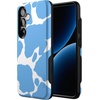 image:imageCasely Galaxy S25 Case  Pura Vida  Coastal Checkers  Bold Protective Design  Compatible with MagSafeCurrent MOOd  Light Blue Cow Print