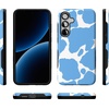 image:imageCasely Galaxy S25 Case  Pura Vida  Coastal Checkers  Bold Protective Design  Compatible with MagSafeCurrent MOOd  Light Blue Cow Print