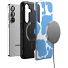 image:imageCasely Galaxy S25 Case  Pura Vida  Coastal Checkers  Bold Protective Design  Compatible with MagSafeCurrent MOOd  Light Blue Cow Print