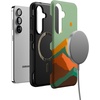 image:imageCasely Galaxy S25 Case  Pura Vida  Coastal Checkers  Bold Protective Design  Compatible with MagSafeEndless Peaks  Colorblock Mountain