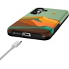 image:imageCasely Galaxy S25 Case  Pura Vida  Coastal Checkers  Bold Protective Design  Compatible with MagSafeEndless Peaks  Colorblock Mountain