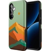image:imageCasely Galaxy S25 Case  Pura Vida  Coastal Checkers  Bold Protective Design  Compatible with MagSafeEndless Peaks  Colorblock Mountain