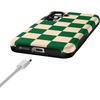 image:imageCasely Galaxy S25 Case  Pura Vida  Coastal Checkers  Bold Protective Design  Compatible with MagSafeFit Check  Green Checkerboard