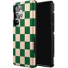 image:imageCasely Galaxy S25 Case  Pura Vida  Coastal Checkers  Bold Protective Design  Compatible with MagSafeFit Check  Green Checkerboard