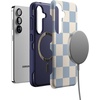 image:imageCasely Galaxy S25 Case  Pura Vida  Coastal Checkers  Bold Protective Design  Compatible with MagSafeFit Check  Light Blue Checkerboard