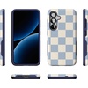 image:imageCasely Galaxy S25 Case  Pura Vida  Coastal Checkers  Bold Protective Design  Compatible with MagSafeFit Check  Light Blue Checkerboard