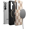 image:imageCasely Galaxy S25 Case  Pura Vida  Coastal Checkers  Bold Protective Design  Compatible with MagSafeFit Check  Neutral Checkerboard