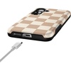 image:imageCasely Galaxy S25 Case  Pura Vida  Coastal Checkers  Bold Protective Design  Compatible with MagSafeFit Check  Neutral Checkerboard