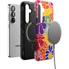 image:imageCasely Galaxy S25 Case  Pura Vida  Coastal Checkers  Bold Protective Design  Compatible with MagSafeFlower Patch  MultiColor Floral