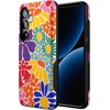 image:imageCasely Galaxy S25 Case  Pura Vida  Coastal Checkers  Bold Protective Design  Compatible with MagSafeFlower Patch  MultiColor Floral