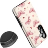 image:imageCasely Galaxy S25 Case  Pura Vida  Coastal Checkers  Bold Protective Design  Compatible with MagSafeHeart Flutters  Butterfly