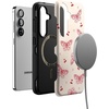 image:imageCasely Galaxy S25 Case  Pura Vida  Coastal Checkers  Bold Protective Design  Compatible with MagSafeHeart Flutters  Butterfly