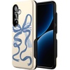 image:imageCasely Galaxy S25 Case  Pura Vida  Coastal Checkers  Bold Protective Design  Compatible with MagSafeHeartstrings  Blue Bow