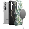 image:imageCasely Galaxy S25 Case  Pura Vida  Coastal Checkers  Bold Protective Design  Compatible with MagSafeLeaf Me Alone  Green Floral Print