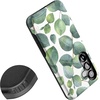 image:imageCasely Galaxy S25 Case  Pura Vida  Coastal Checkers  Bold Protective Design  Compatible with MagSafeLeaf Me Alone  Green Floral Print