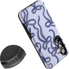 image:imageCasely Galaxy S25 Case  Pura Vida  Coastal Checkers  Bold Protective Design  Compatible with MagSafeLove Me Knot  Blue Bow